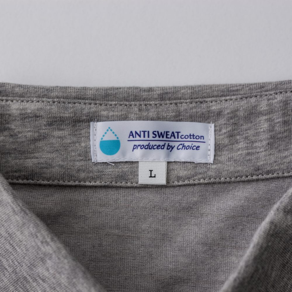 綿100% 汗ジミ軽減ポロシャツ