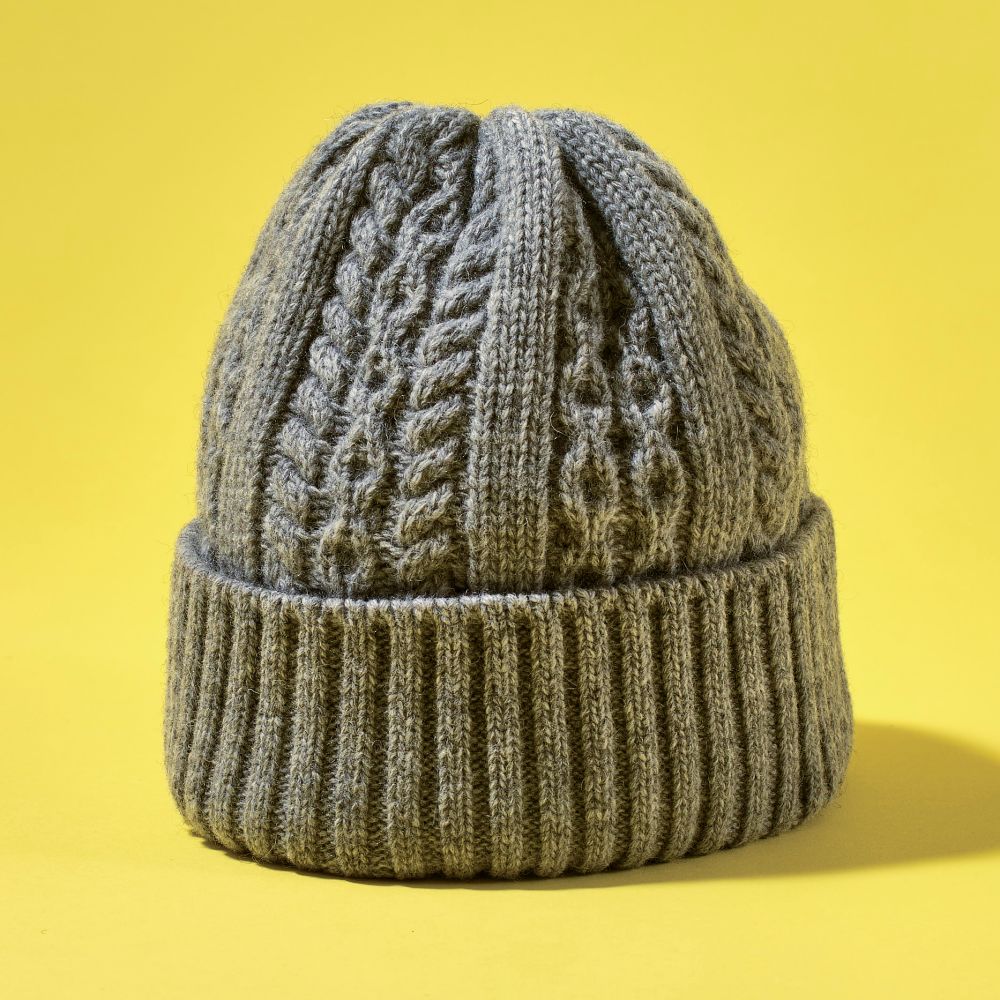 KIETH(キース) エコ素材ケーブル編みニットキャップ
