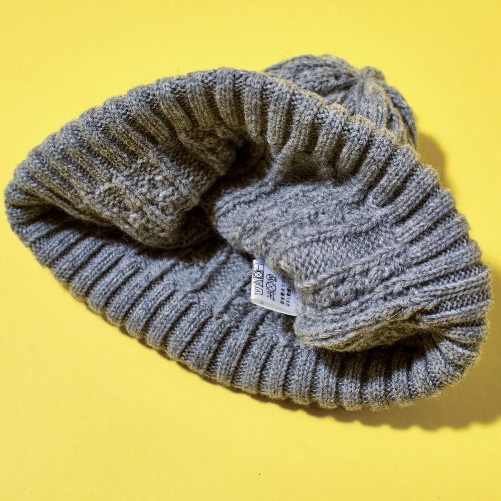 KIETH(キース) エコ素材ケーブル編みニットキャップ