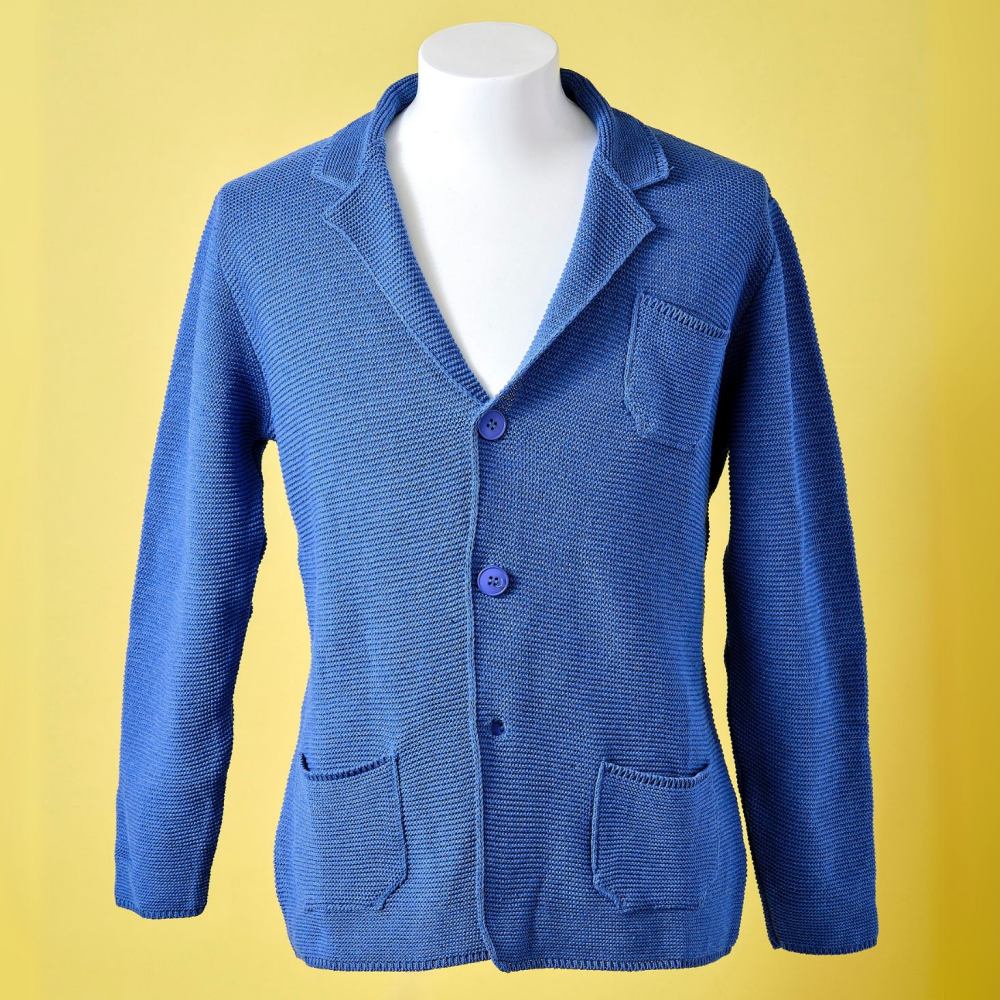 OVER-D イタリア製 コットンニットジャケット