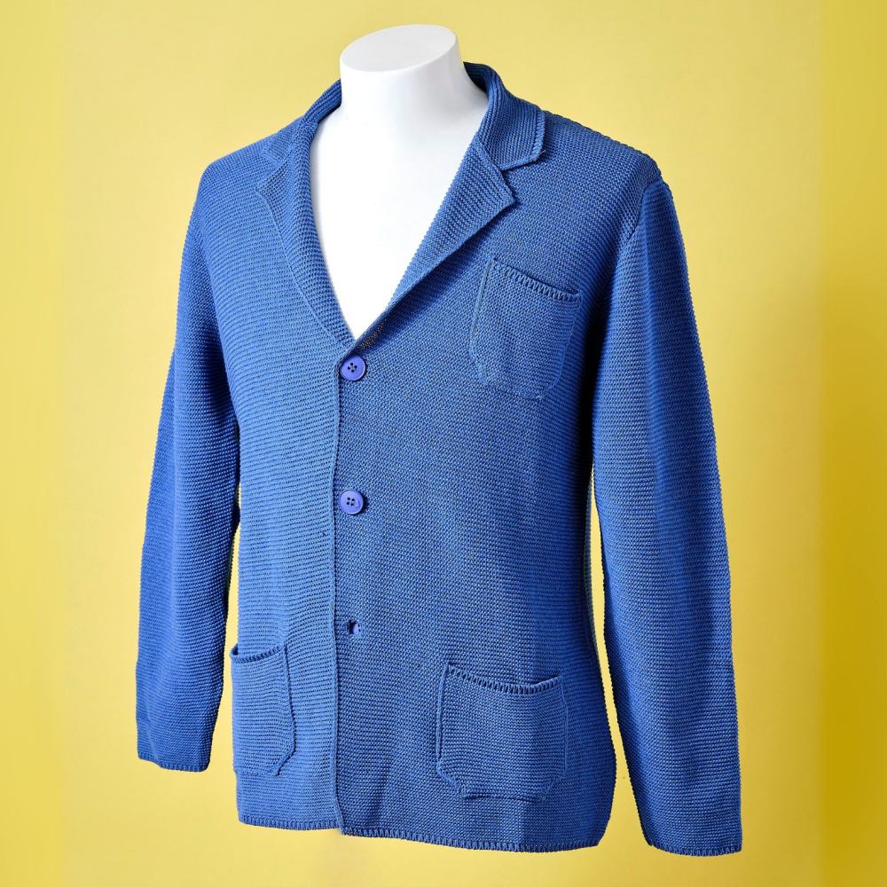 OVER-D イタリア製 コットンニットジャケット