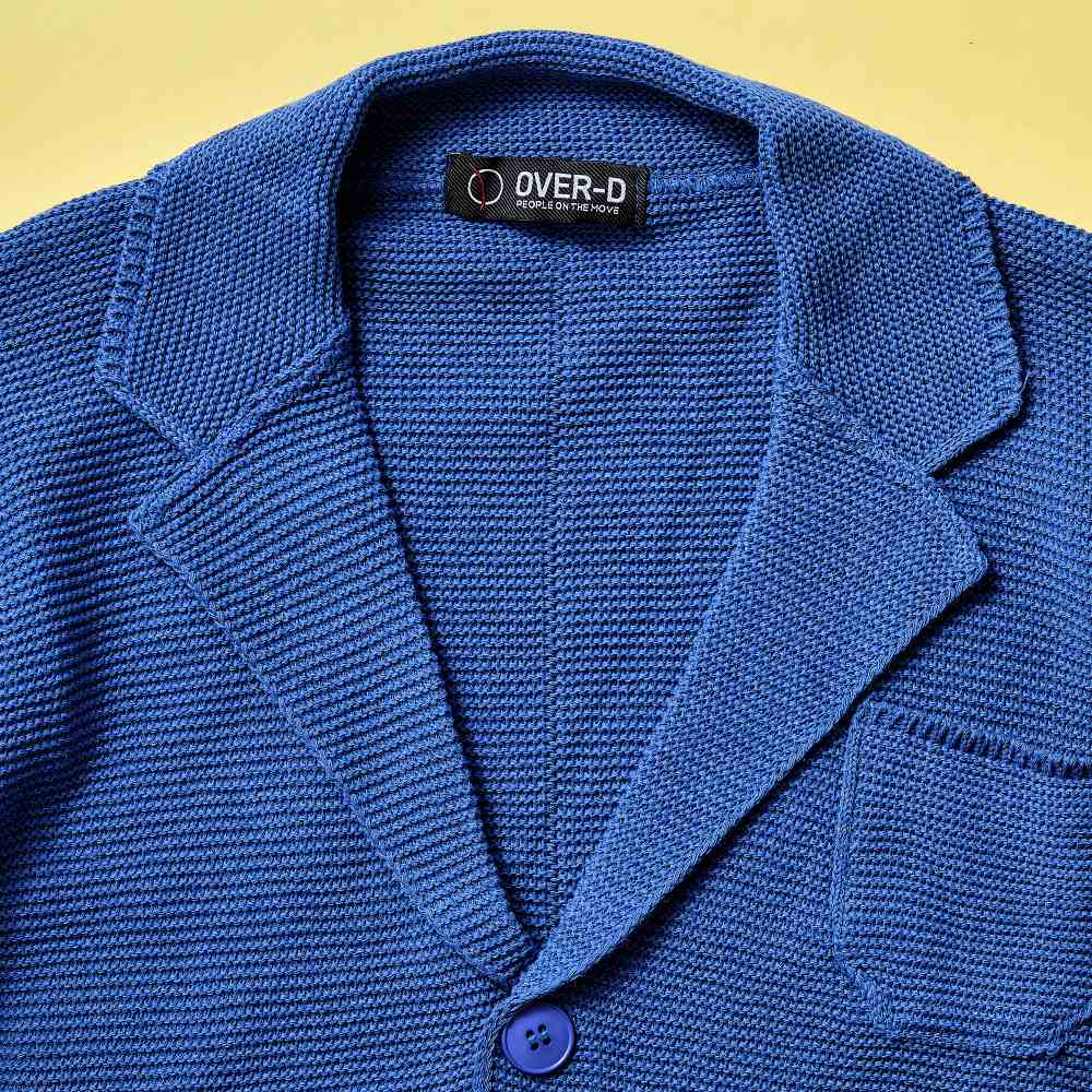 OVER-D イタリア製 コットンニットジャケット