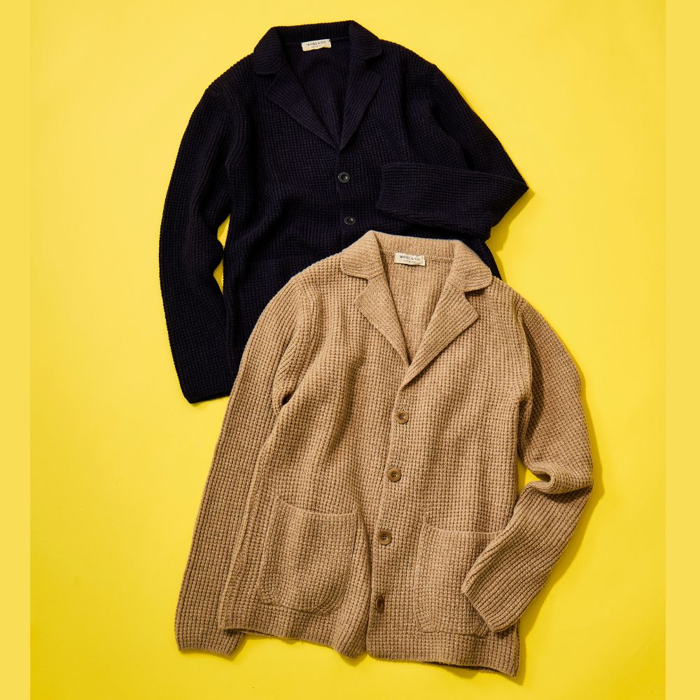WOOL＆CO イタリア製ウールニットジャケット
