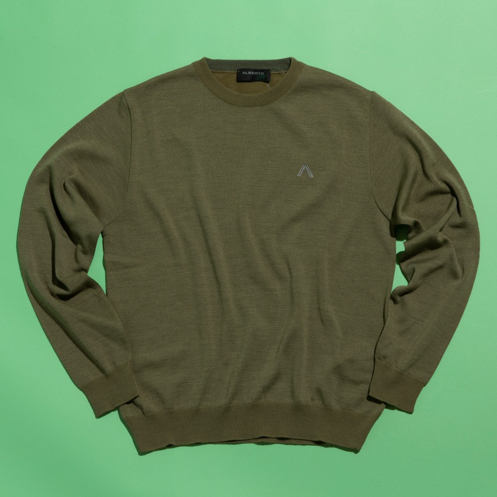 アルベルト　雨を弾く！ 撥水プルオーバーニット