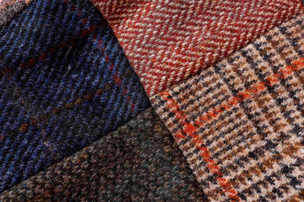 ハンナハット ウール100％ツイードキャップ＆パッチワークハンチング