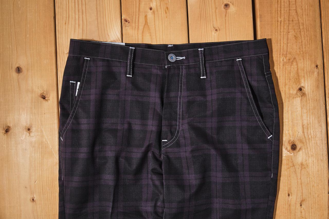 【ONO+8186】COOL DOTS・ブラックウォッチ テーパードパンツ