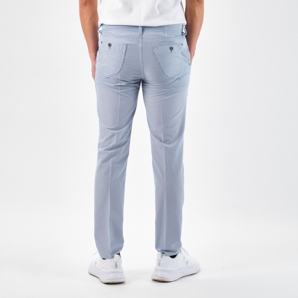 【ONO+8186】軽量綿混サッカー・Dot Air テーパードパンツ