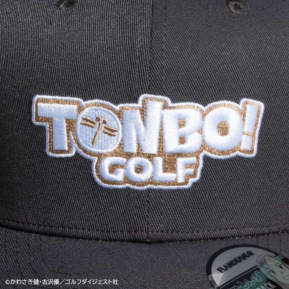 つば部分には“とんぼ”のイラストシール