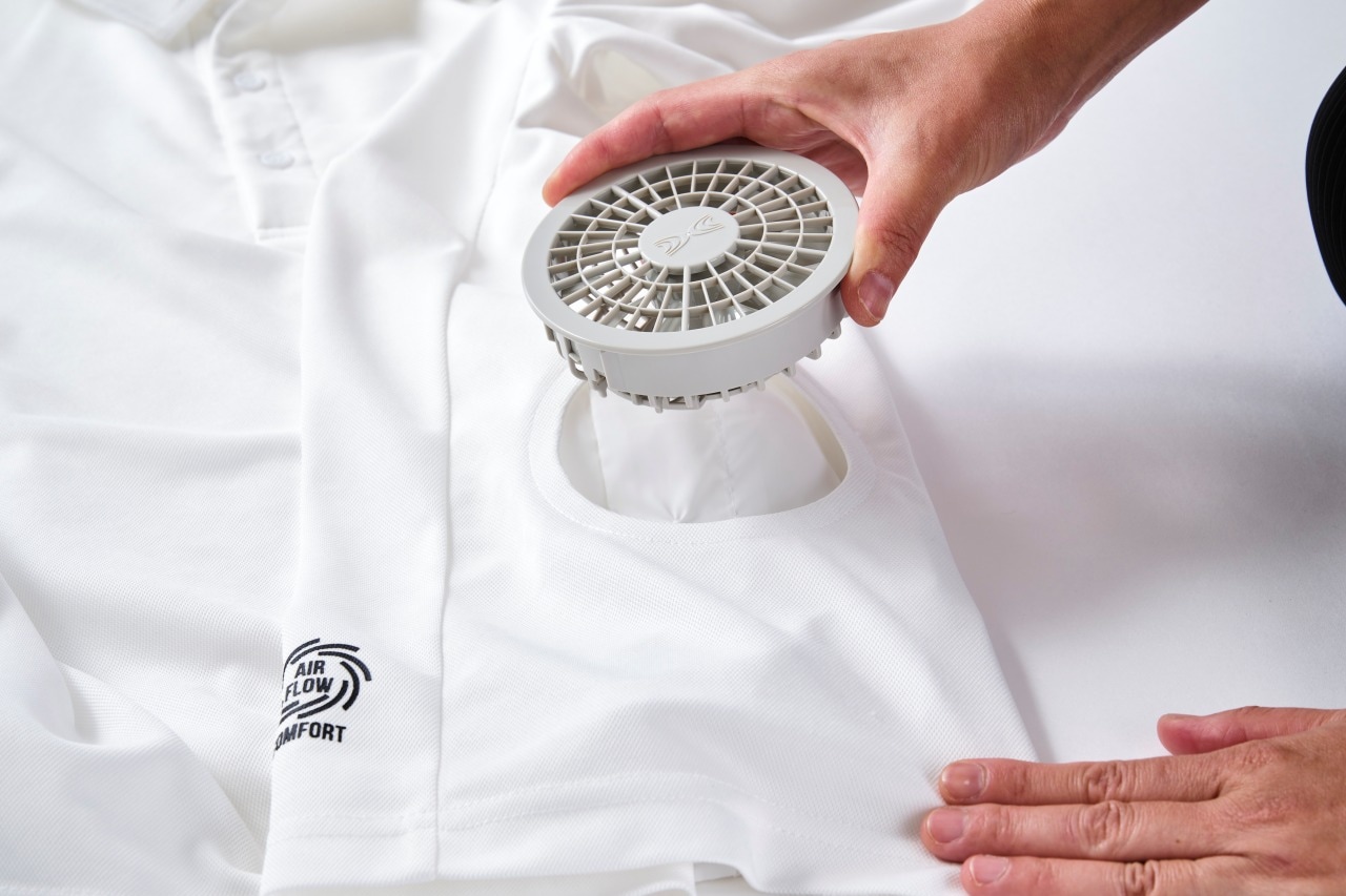 株式会社空調服® ファン＆バッテリー付きポロシャツ