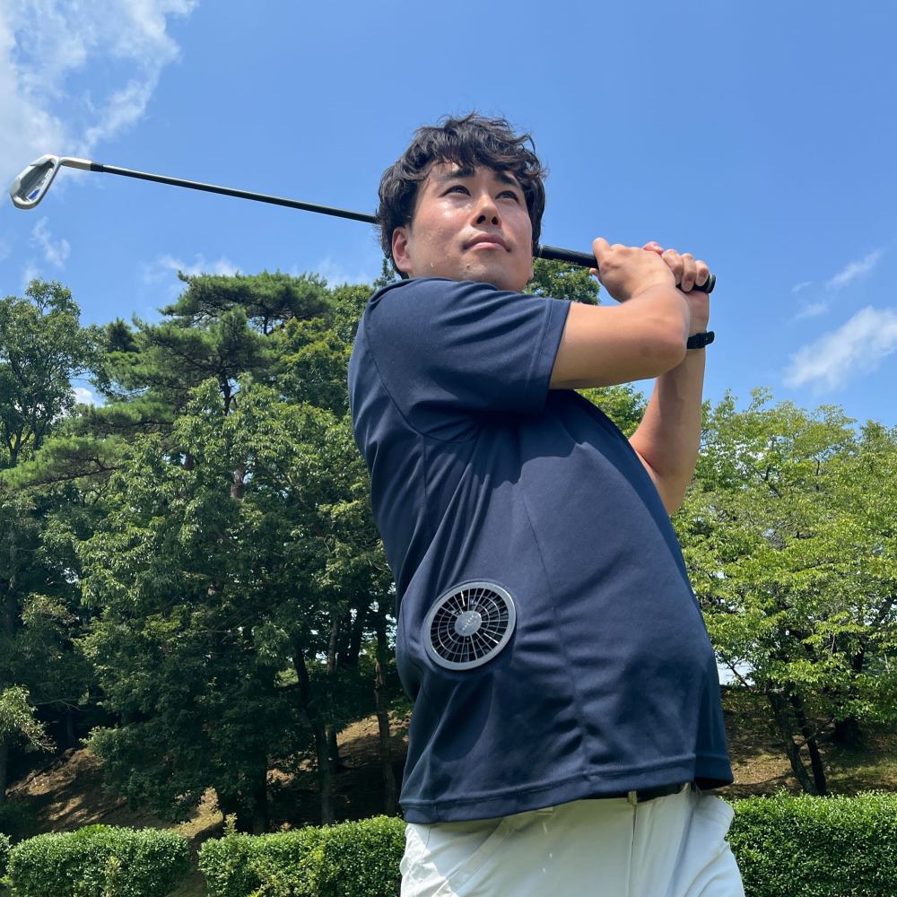 株式会社空調服® ファン＆バッテリー付きポロシャツ