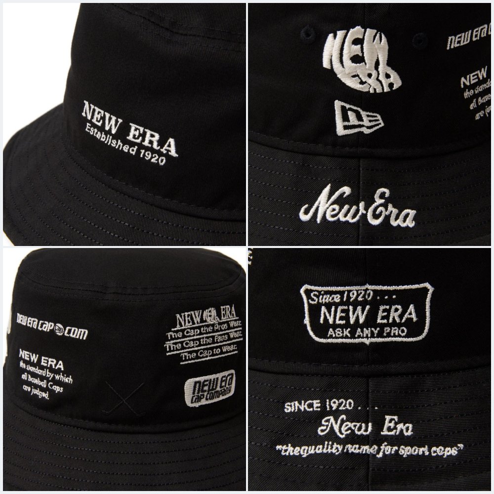 【NEW ERA GOLF】 バケットハット01 アーカイブロゴ ALLOVER
