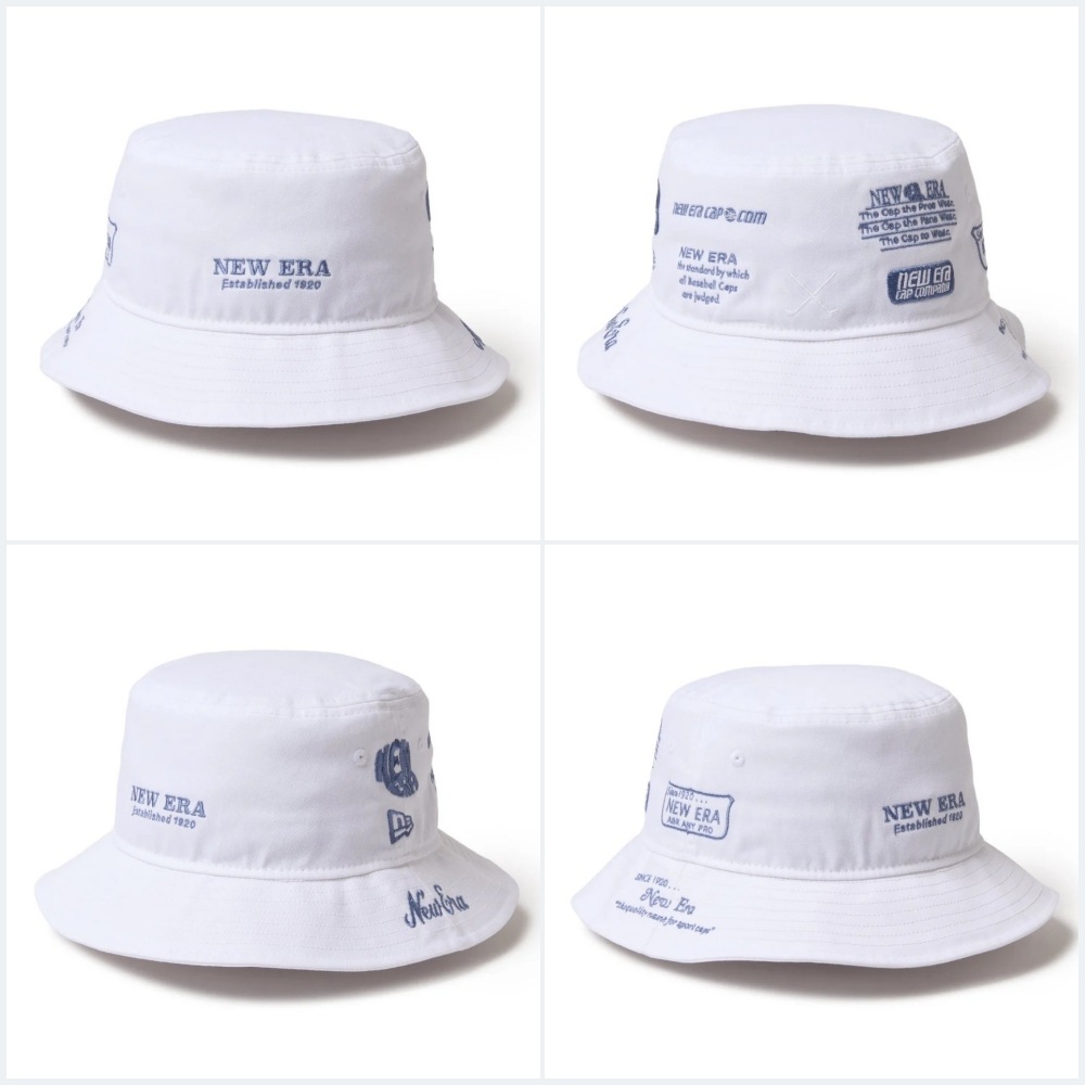 【NEW ERA GOLF】 バケットハット01 アーカイブロゴ ALLOVER
