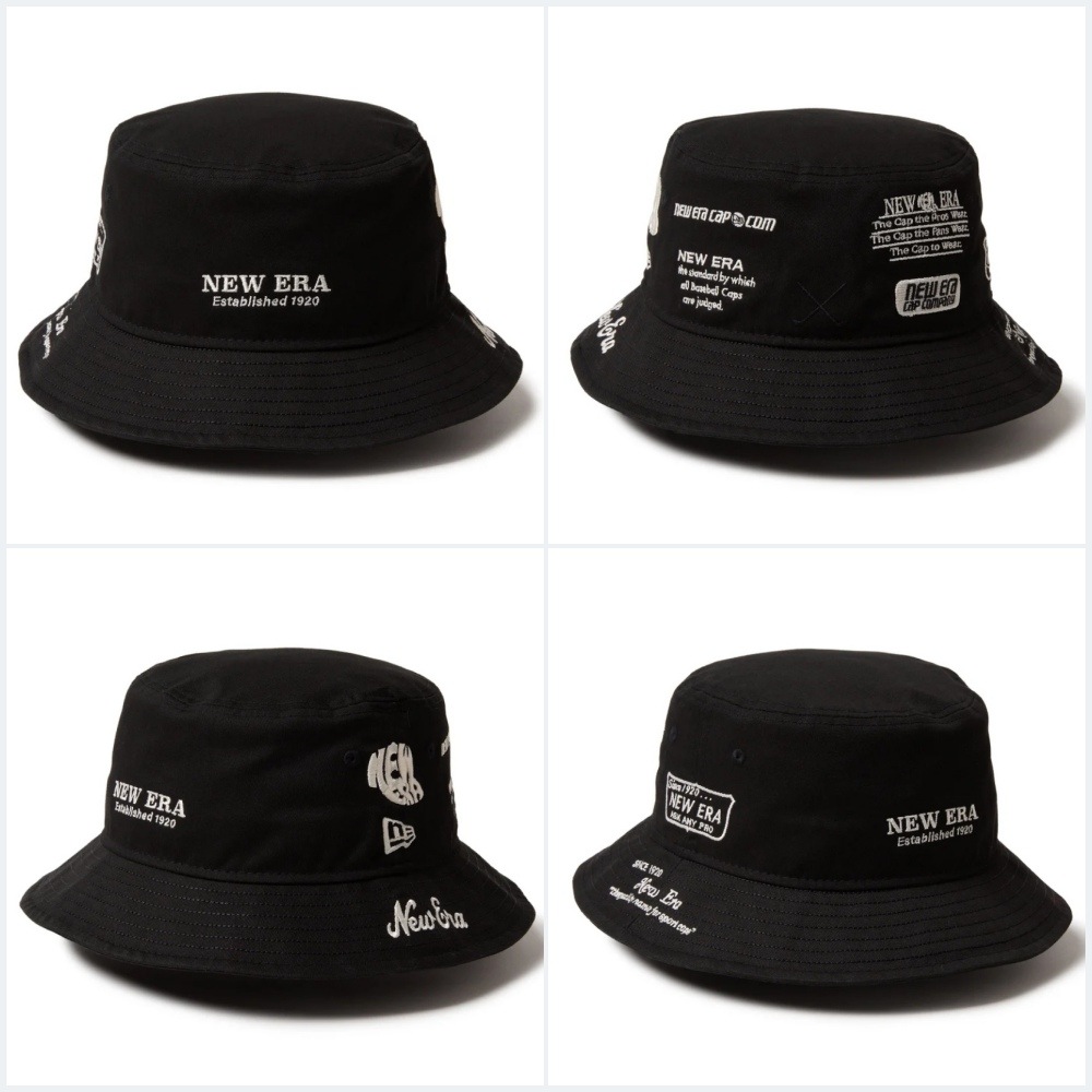 【NEW ERA GOLF】 バケットハット01 アーカイブロゴ ALLOVER