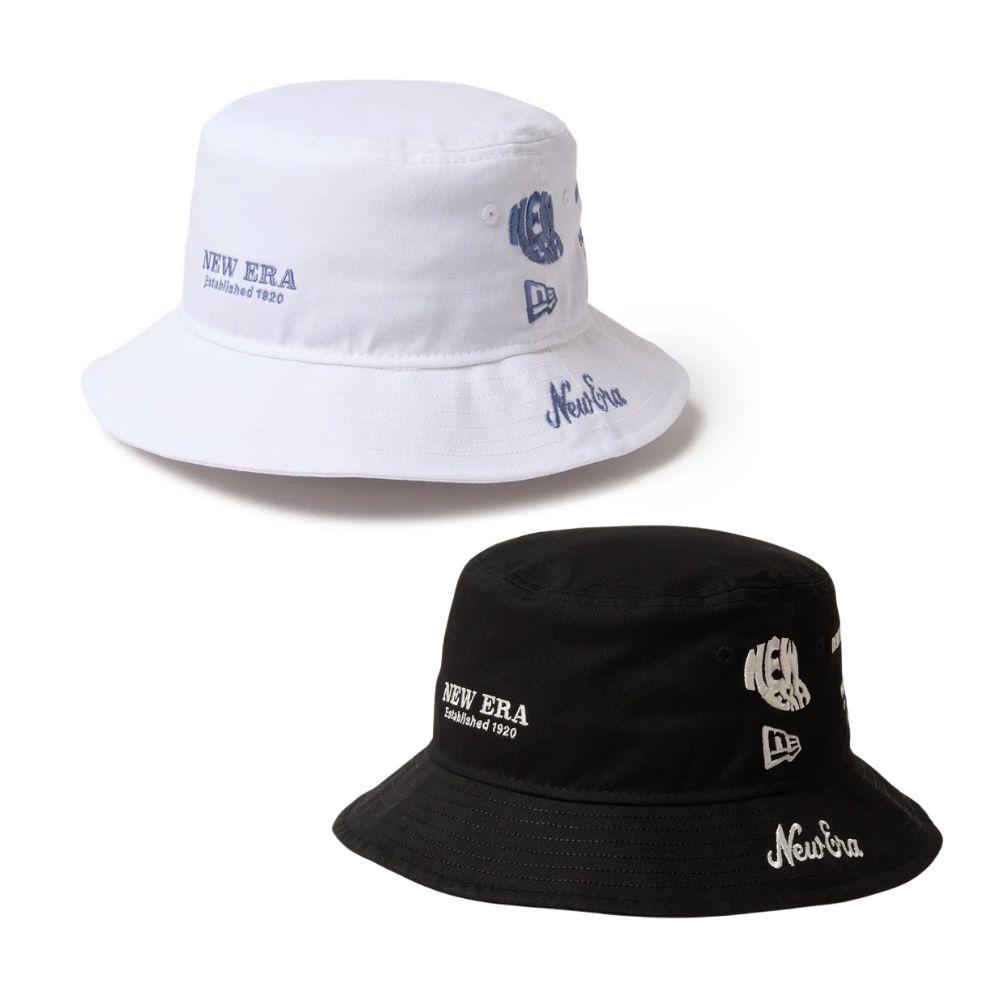 【NEW ERA GOLF】 バケットハット01 アーカイブロゴ ALLOVER