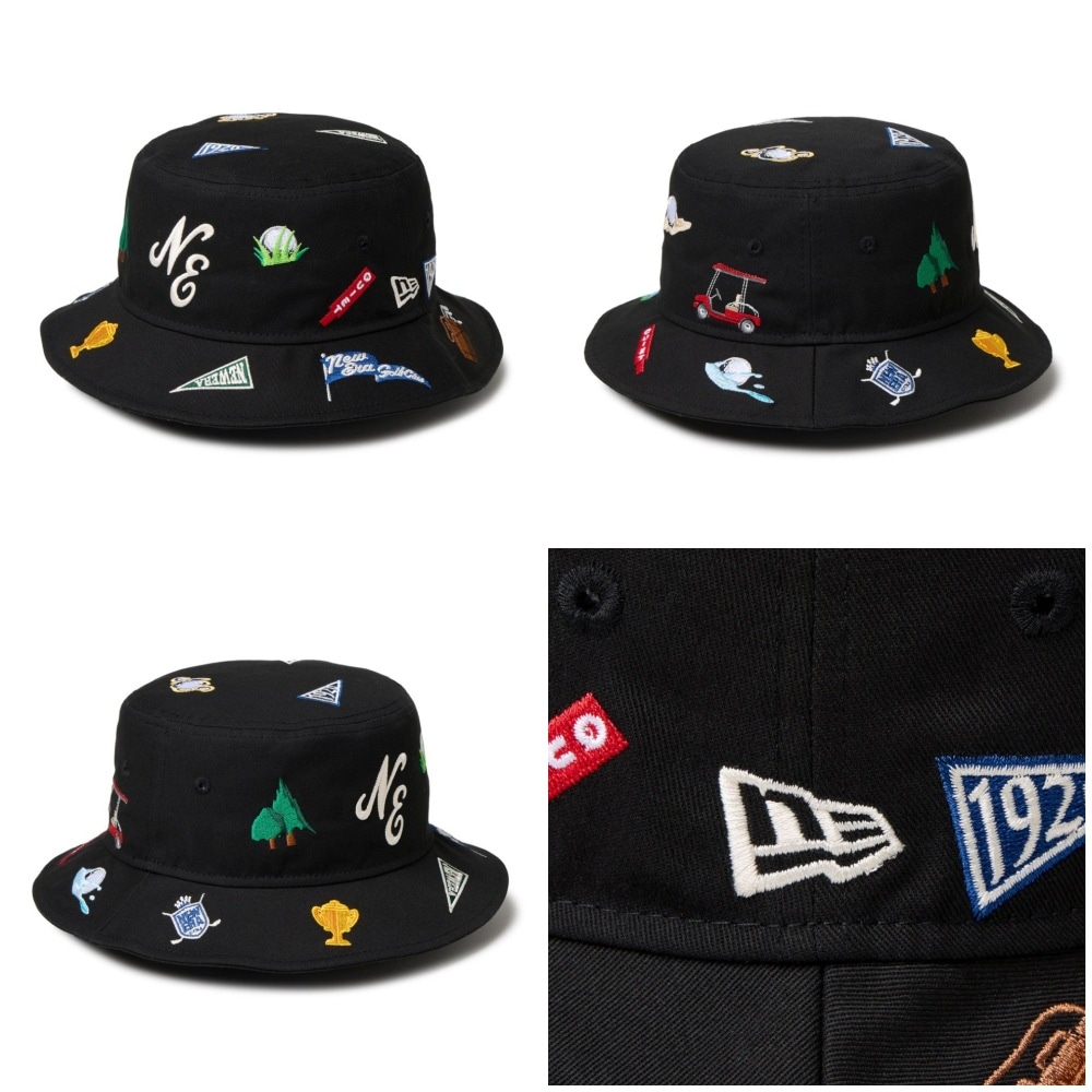 newera godselecion バケットハット 新品未使用 NEW ERA◇バケットハット/M/コットン/ブラック/メンズ/205791