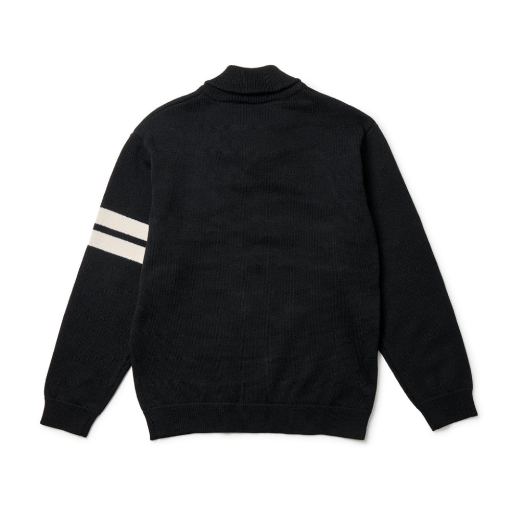 NEW ERA GOLF】ショールカラーニット【立体的なサガラ刺繍ロゴが映える