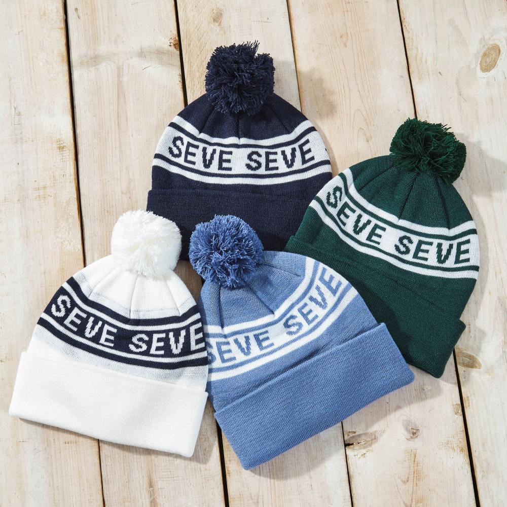 SEVE　ロゴ入り ニットキャップ