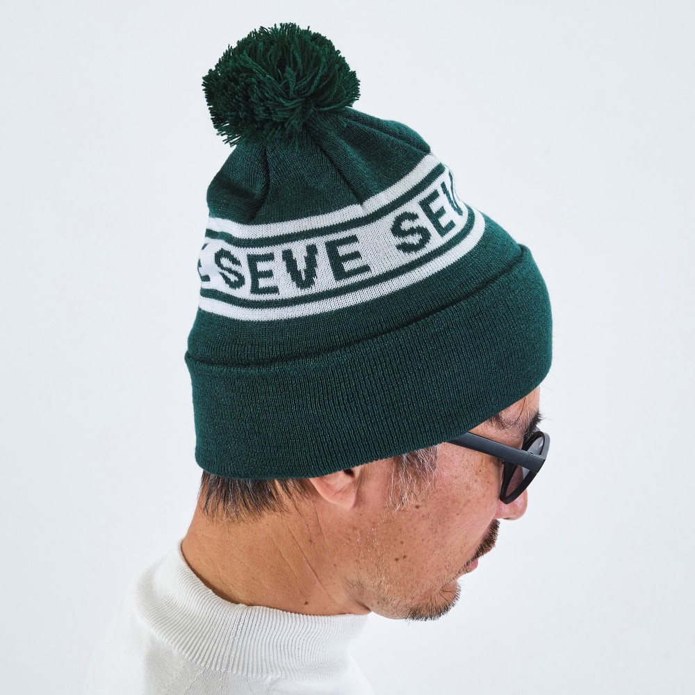 SEVE　ロゴ入り ニットキャップ