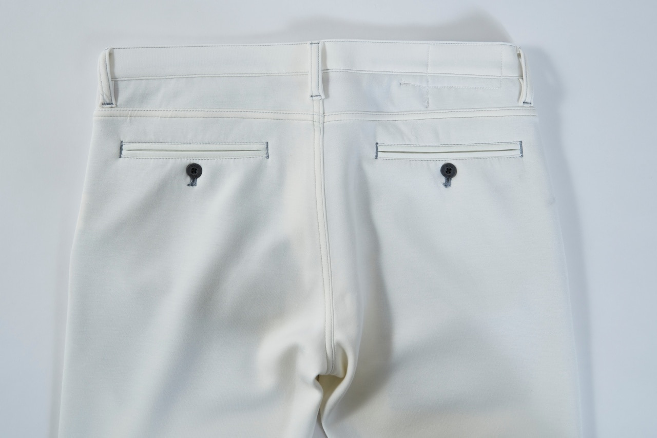 【ONO+8186】 レーヨンミックス ダンボール サイドストライプ・テーパードパンツ