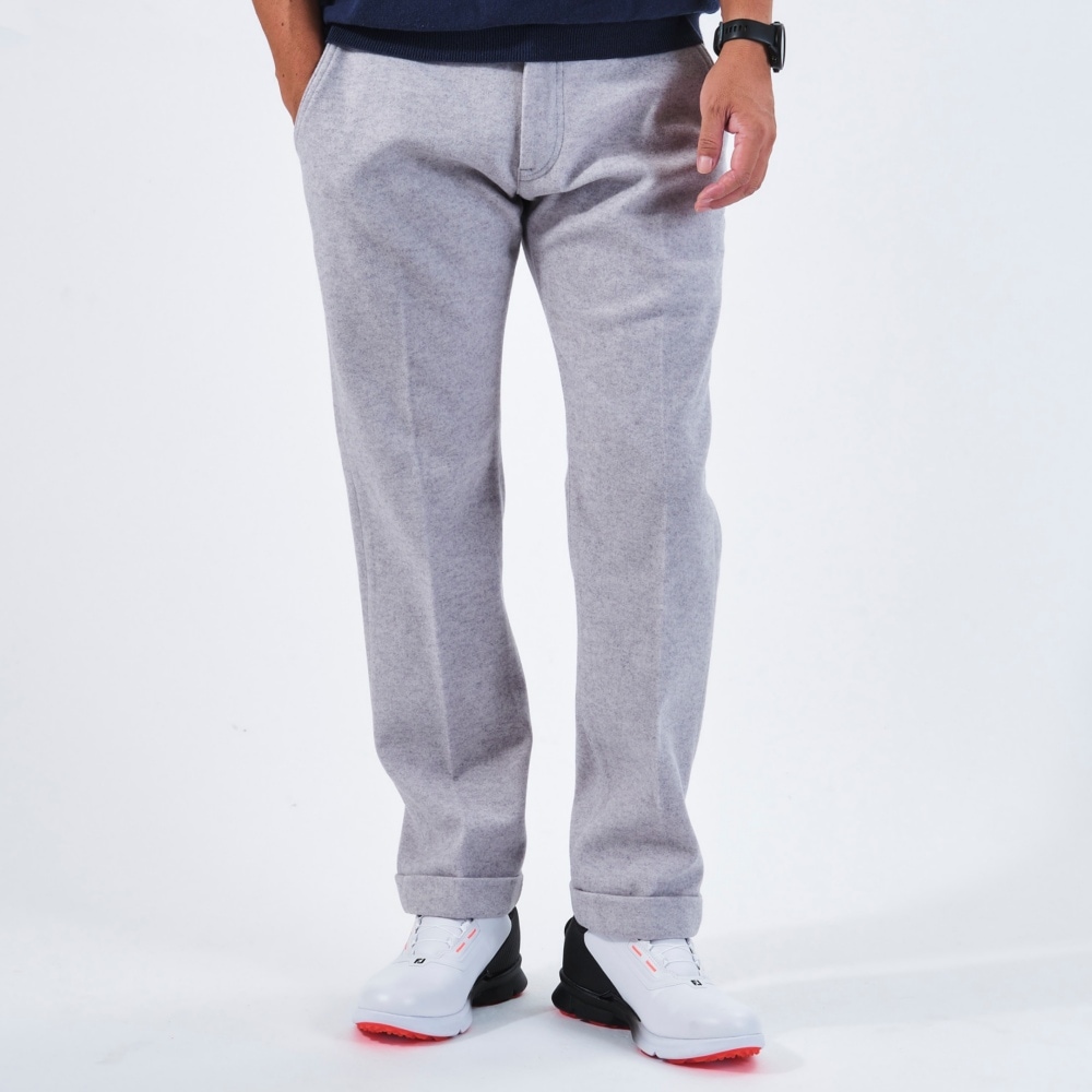 【【ONO+8186】 ニードルストレッチ テーパードパンツ