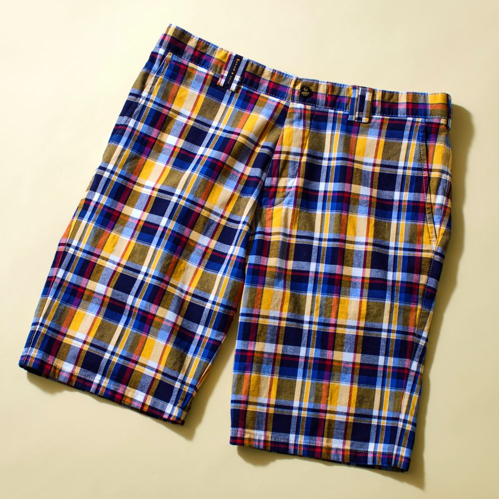 MEYER チェック柄ストレッチ ショートパンツ【ピュアオーガニック