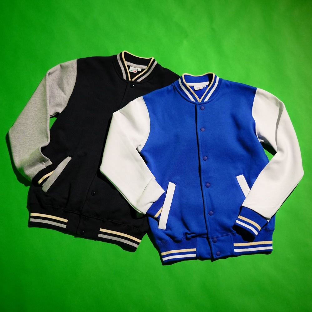 【VESTI】イタリア製 トラッドなトレーナー地スタジャン