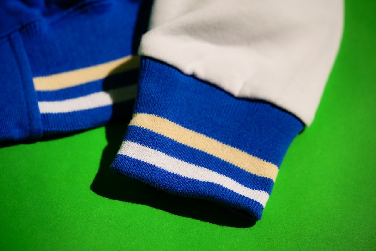 【VESTI】イタリア製 トラッドなトレーナー地スタジャン