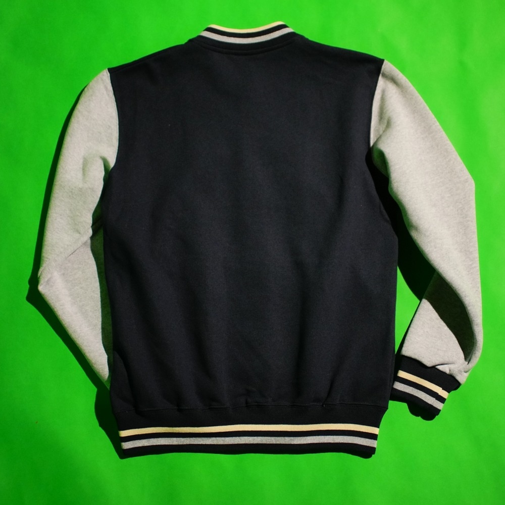 【VESTI】イタリア製 トラッドなトレーナー地スタジャン