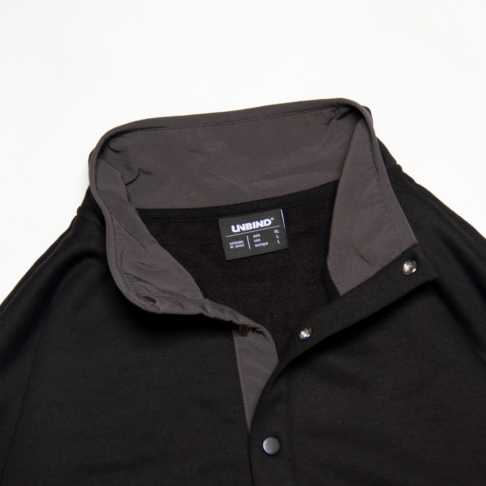 UNBIND(アンバインド) ハーフ スナップ スウェット プルオーバー