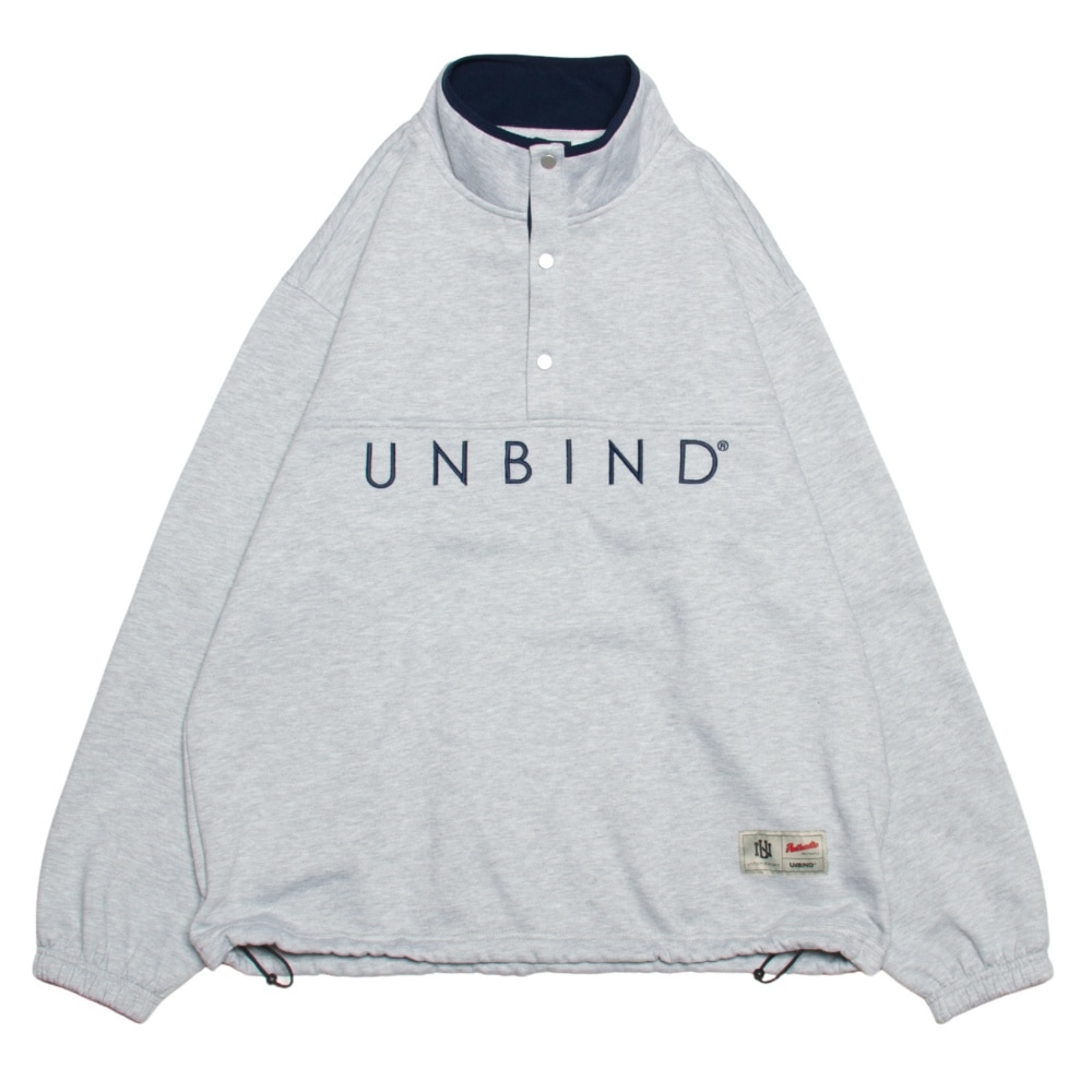 UNBIND(アンバインド) ハーフ スナップ スウェット プルオーバー