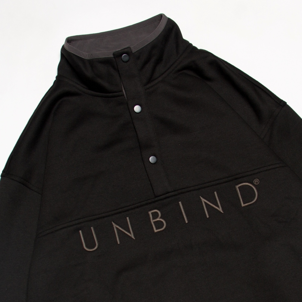 UNBIND(アンバインド) ハーフ スナップ スウェット プルオーバー