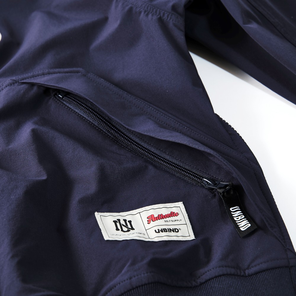 UNBIND(アンバインド) クラシックVネックプルオーバー【ライン入りリブ