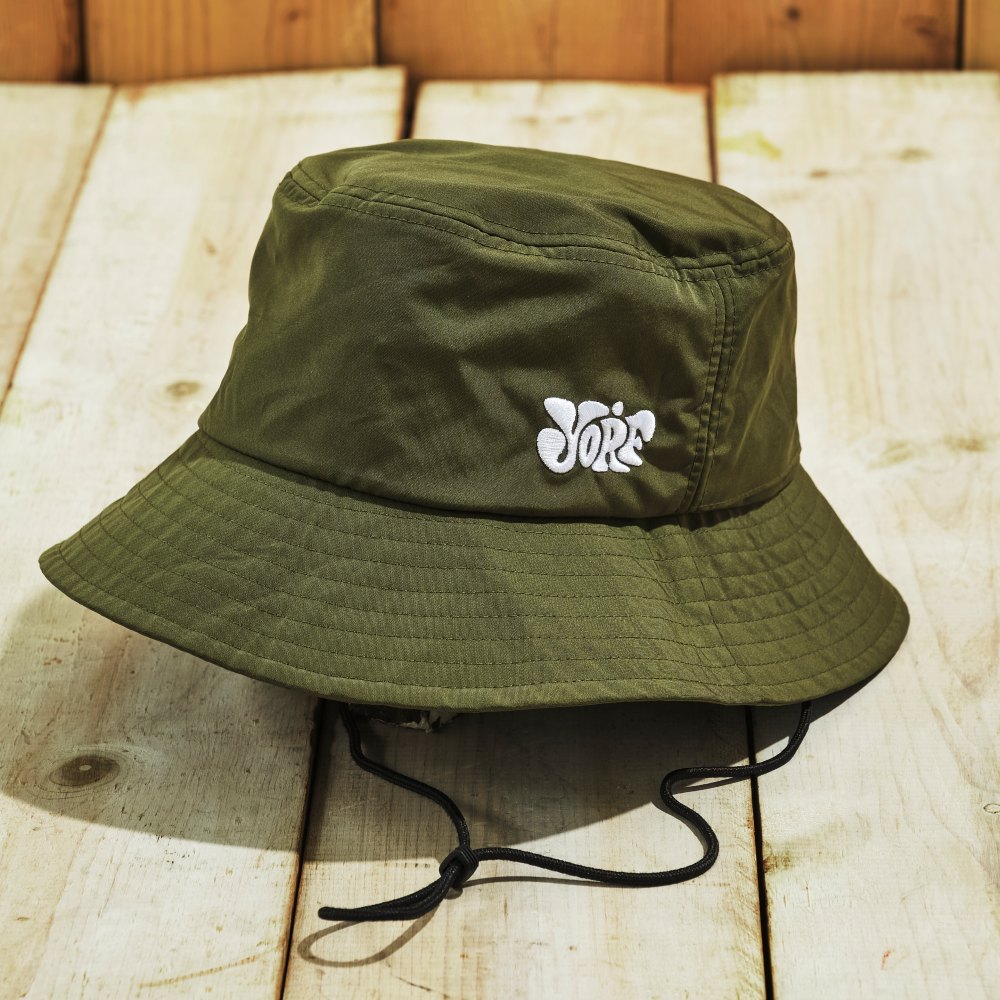 YORF＞ストラップ付きポケッタブルハット【折りたたんで収納できる定番