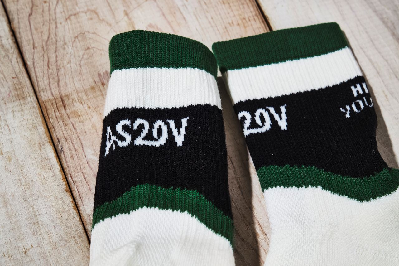 AS20V（アッソブ）オウラックくん 刺繍入りソックス ゴルフシリーズ