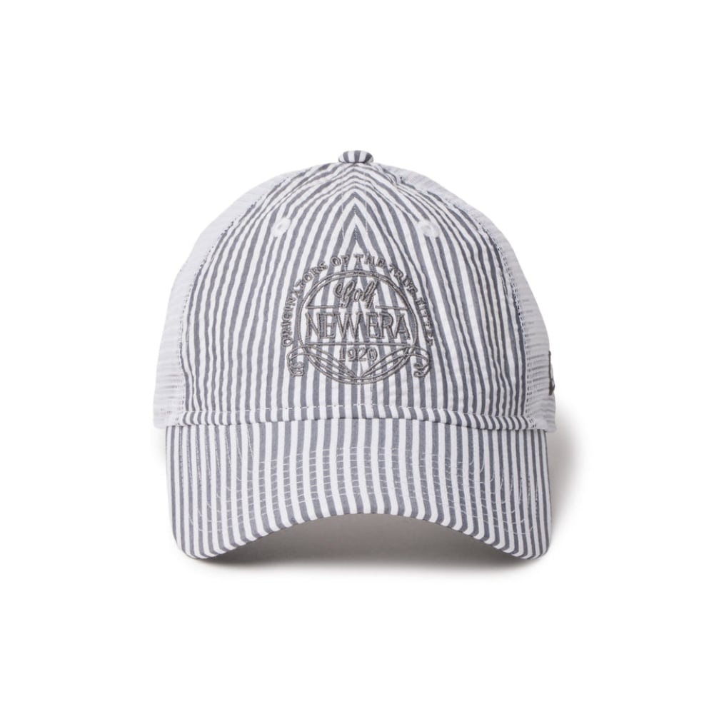 NEW ERA GOLF】9TWENTY トラッカー シアサッカー ストライプ・ブラック