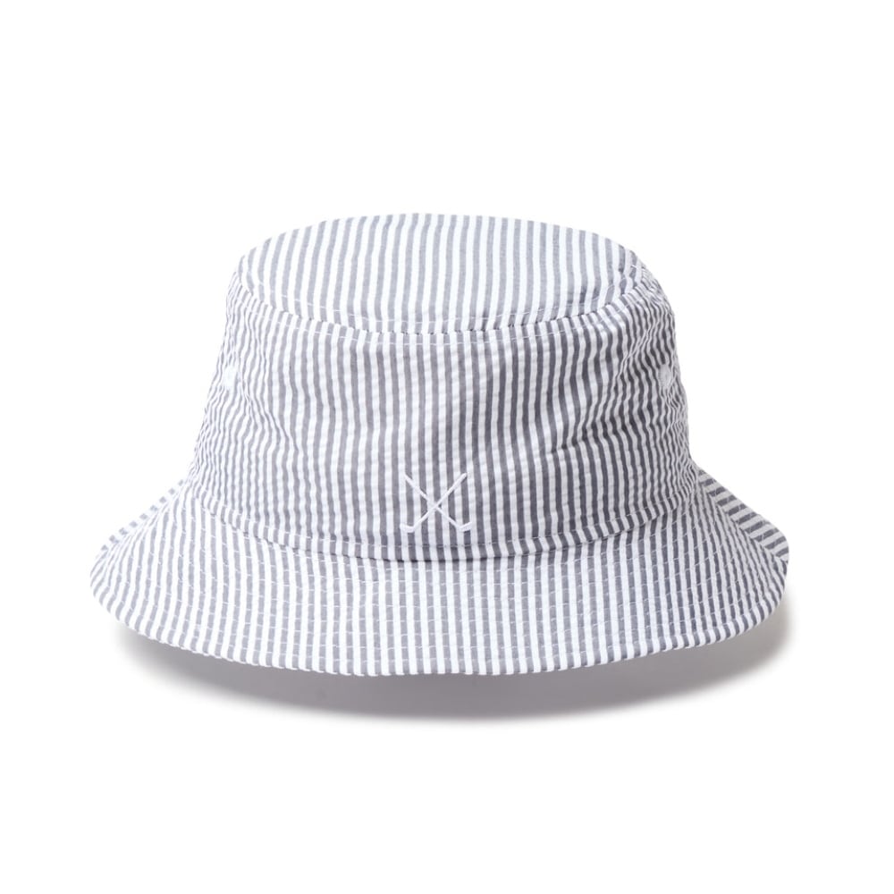 極美品　ウノピュウノウグァーレトレ　ゴルフ　シアサッカー　バケットハット　帽子 NEW ERA GOLF】バケットハット01 シアサッカー ストライプ