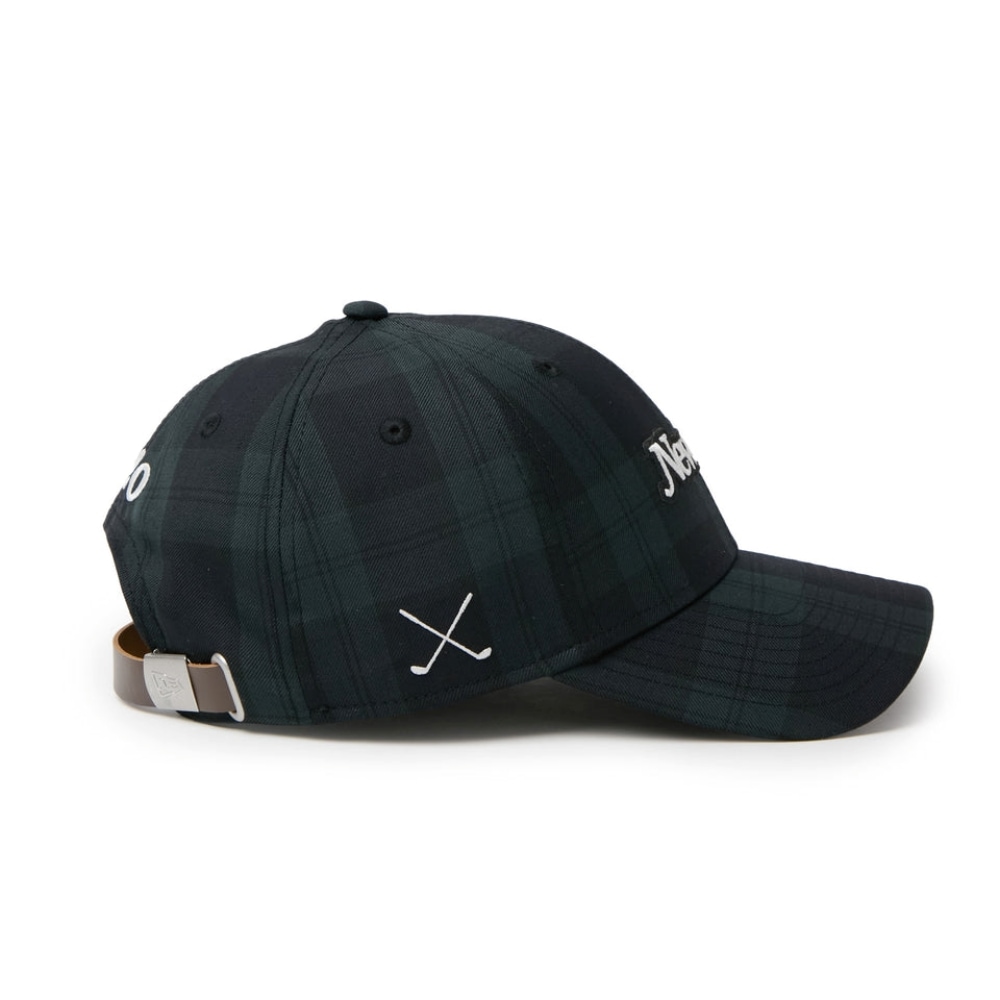 【NEW ERA GOLF】9FORTY ブラックウォッチ フェルトワッペンロゴ入り