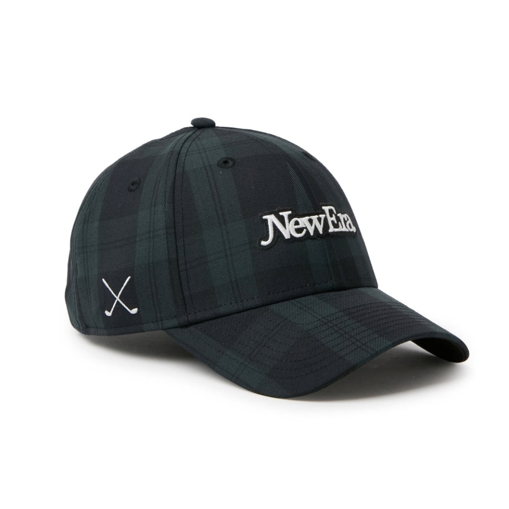 【NEW ERA GOLF】9FORTY ブラックウォッチ フェルトワッペンロゴ入り