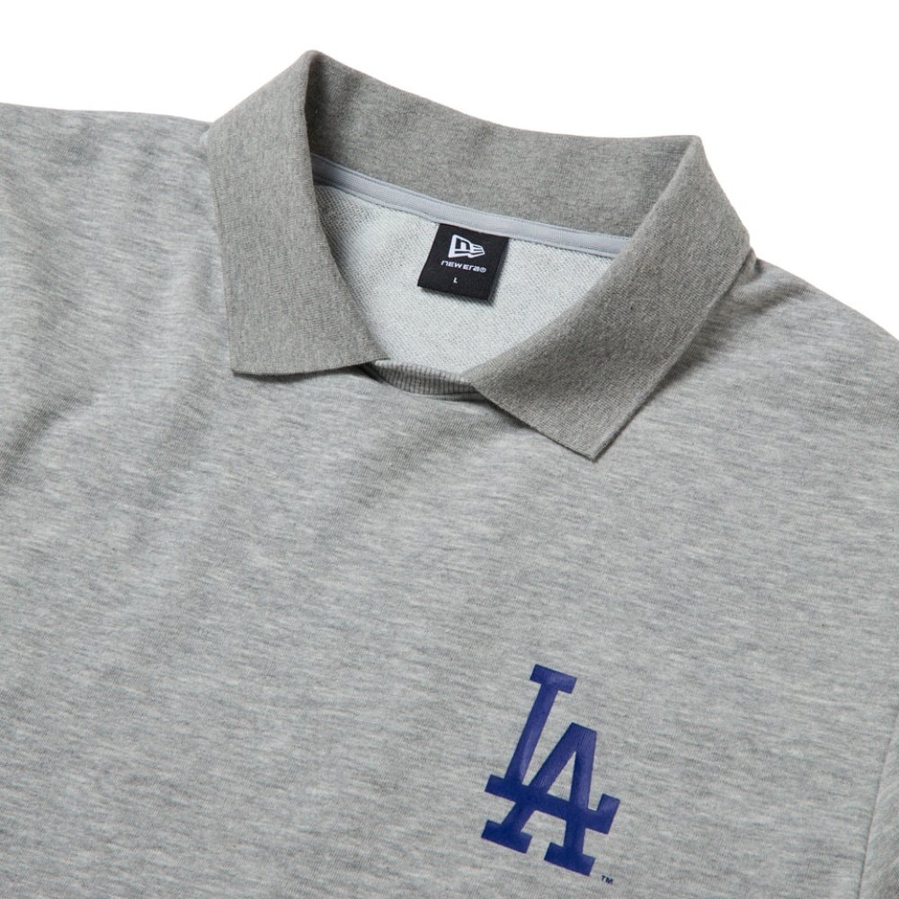 NEW ERA GOLF】長袖スウェットポロシャツ(LAドジャース・グレー