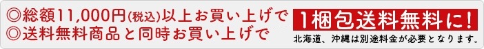 1梱包12本までで、総額11,000円以上お買い上げなら送料無料！