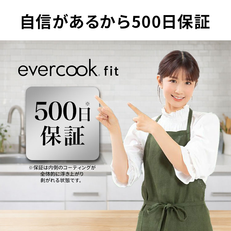 evercook fit ガス火専用 着脱式 6点セット 15周年限定デザイン