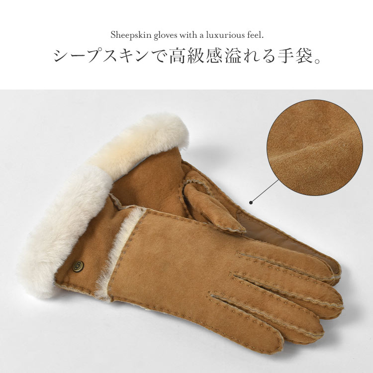SHEEPSKIN SEAMED GLOVE / シープスキン シームド グローブ ｜hauhau