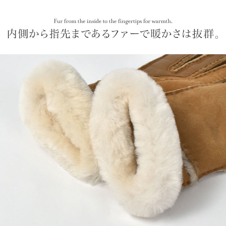 SHEEPSKIN SEAMED GLOVE / シープスキン シームド グローブ ｜hauhau