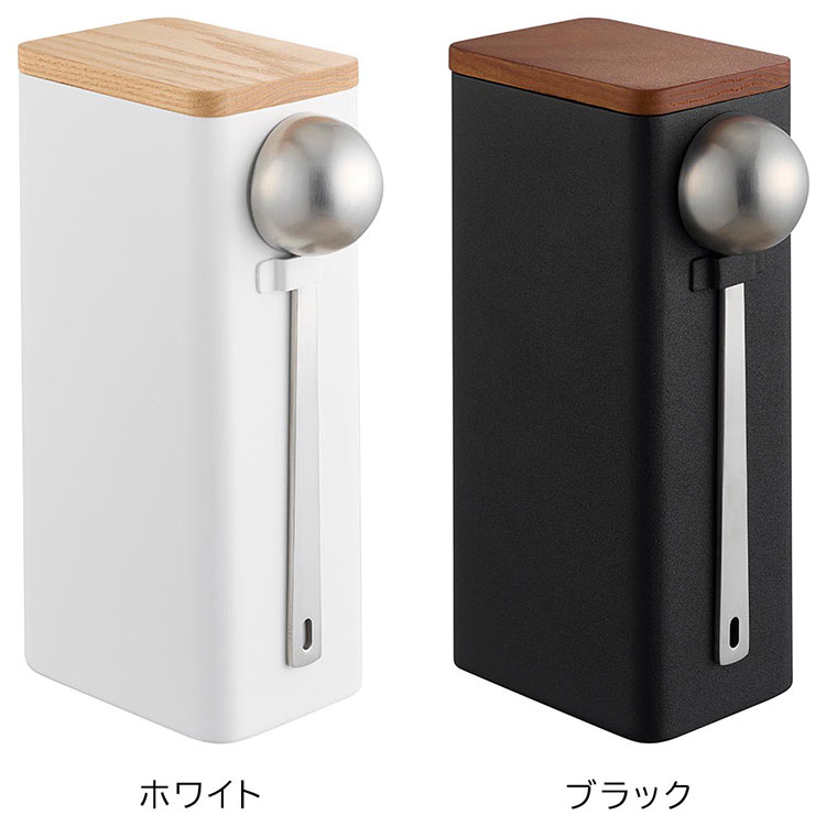 袋ごとコーヒー豆収納ケース 酸化防止 スプーン付き ｜hauhau