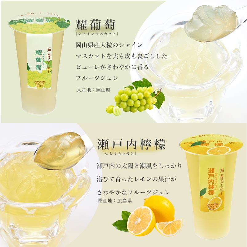 和素材フルーツゼリー 6個入｜ベルギーチョコレートのグランプラス公式