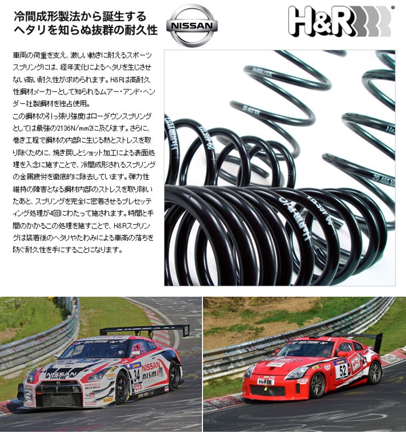 週間売れ筋 H R ダウンサス GT-R R35 28989-1 econet.bi