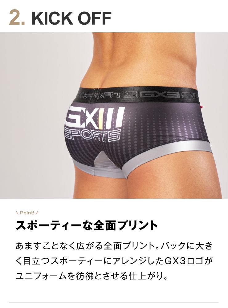 GLOSS SPORTS キックオフ ボクサーパンツ-GX3 UNDERWEAR