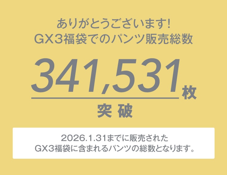 送料無料・GX3 HAPPY PACK(パンツ10枚入り)