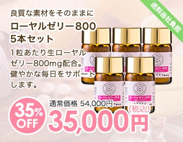 ローヤルゼリー800 5本セット