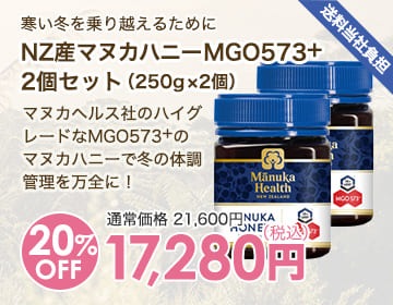 マヌカヘルス社 NZ産マヌカハニーMGO573＋（250g）2個セット